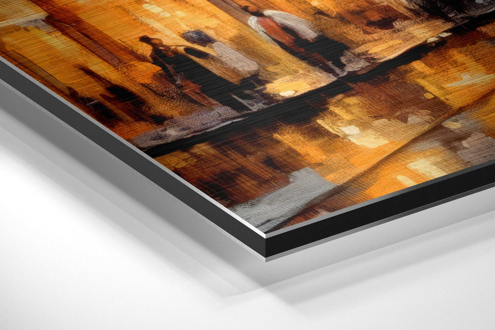 Tram Brushed Aluminum Dibond Wall Art.
