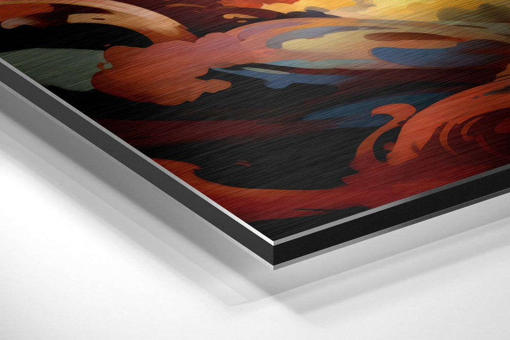 Dragon Brushed Aluminum Dibond Wall Art.