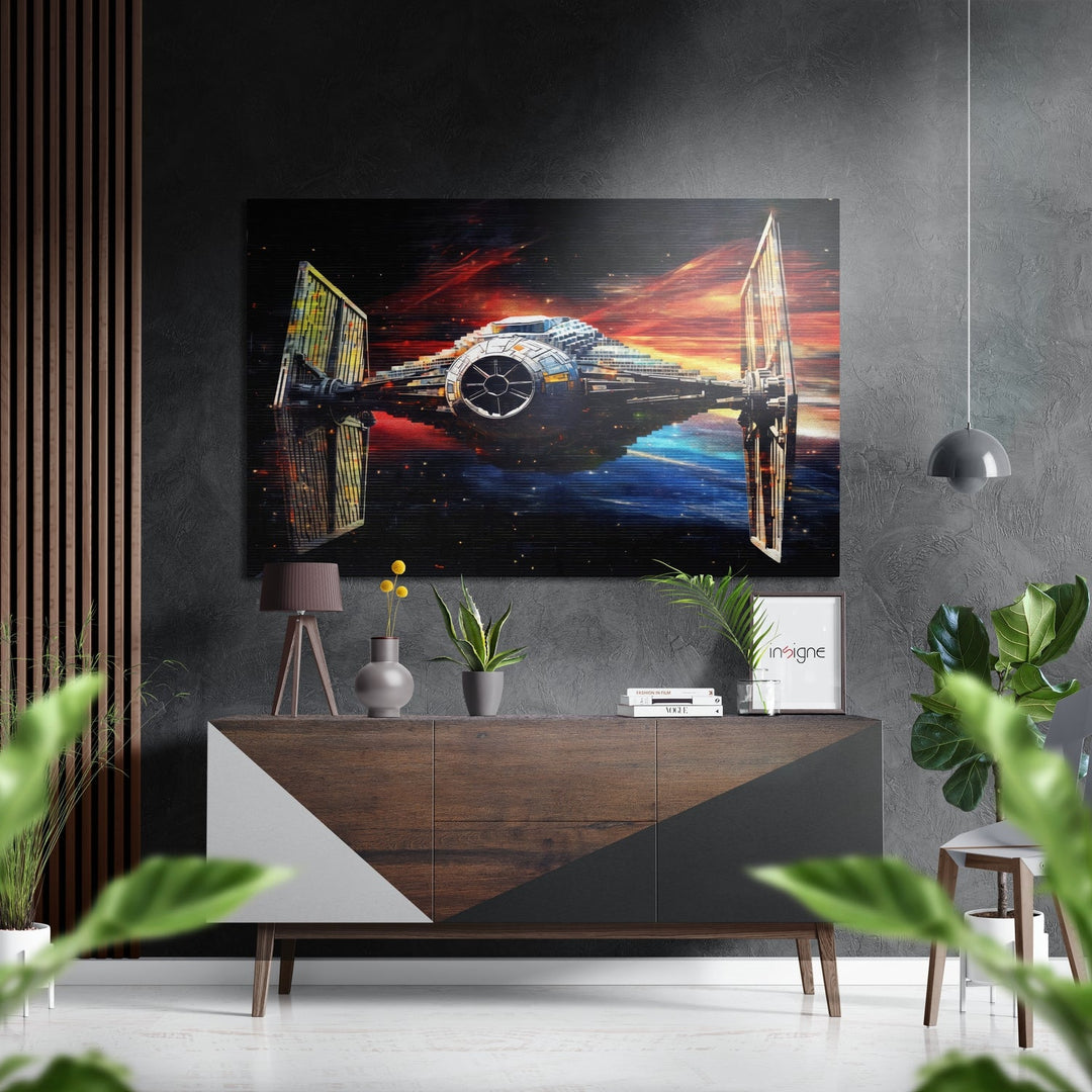 Starfighter Brushed Aluminum Dibond Wall Art.