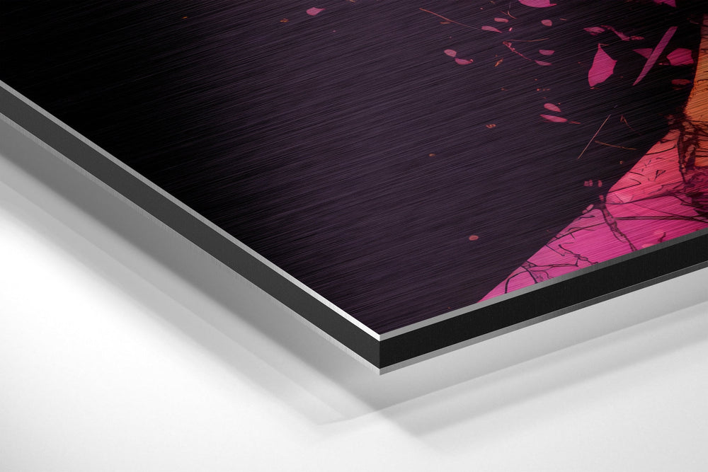 Heisenberg Brushed Aluminum Dibond Wall Art.