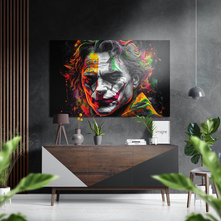 Joker Brushed Aluminum Dibond Wall Art.