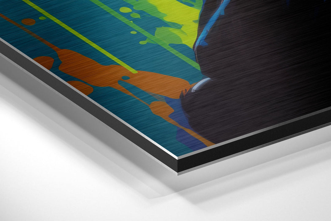 SheSpace Brushed Aluminum Dibond Wall Art.