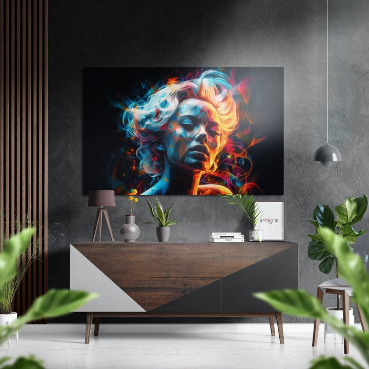 Face of Her Brushed Aluminum Dibond Wall Art.