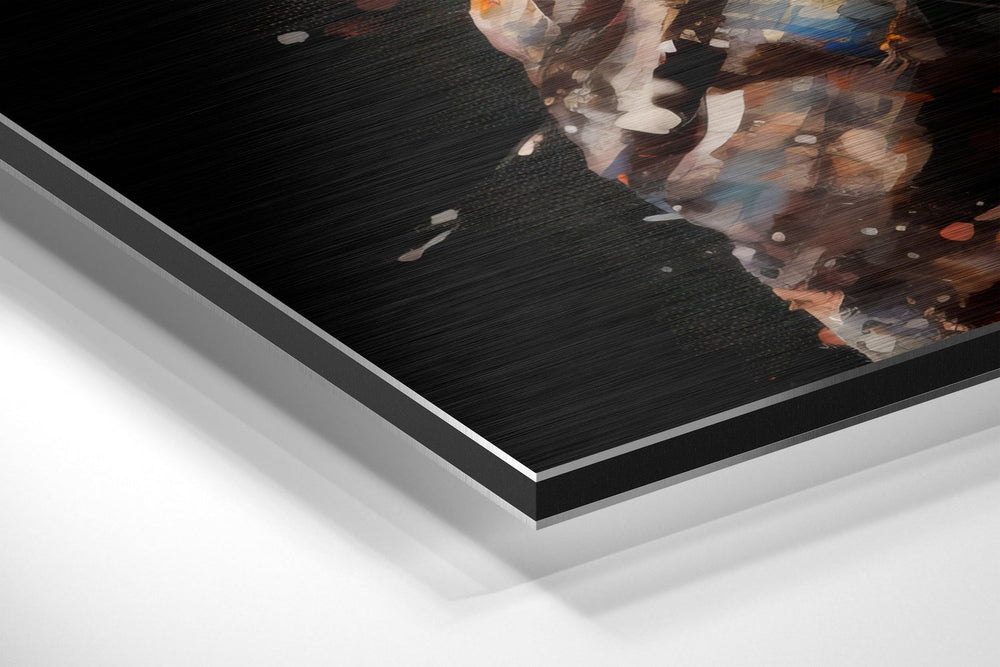 Rocky Brushed Aluminum Dibond Wall Art.