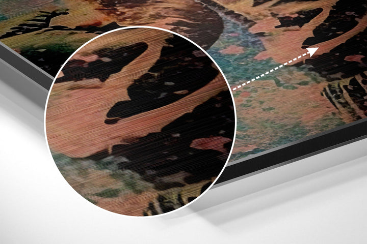 Rocky Brushed Aluminum Dibond Wall Art.