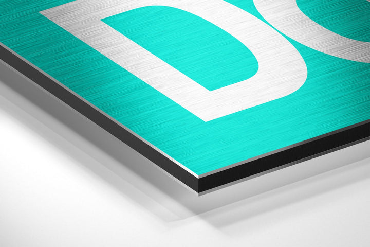 Get Shit Done Brushed Aluminum Dibond Wall Art.