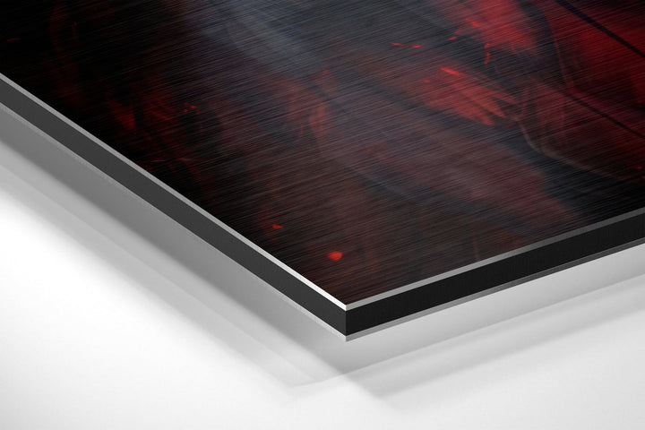 Red Eagle Brushed Aluminum Dibond Wall Art.