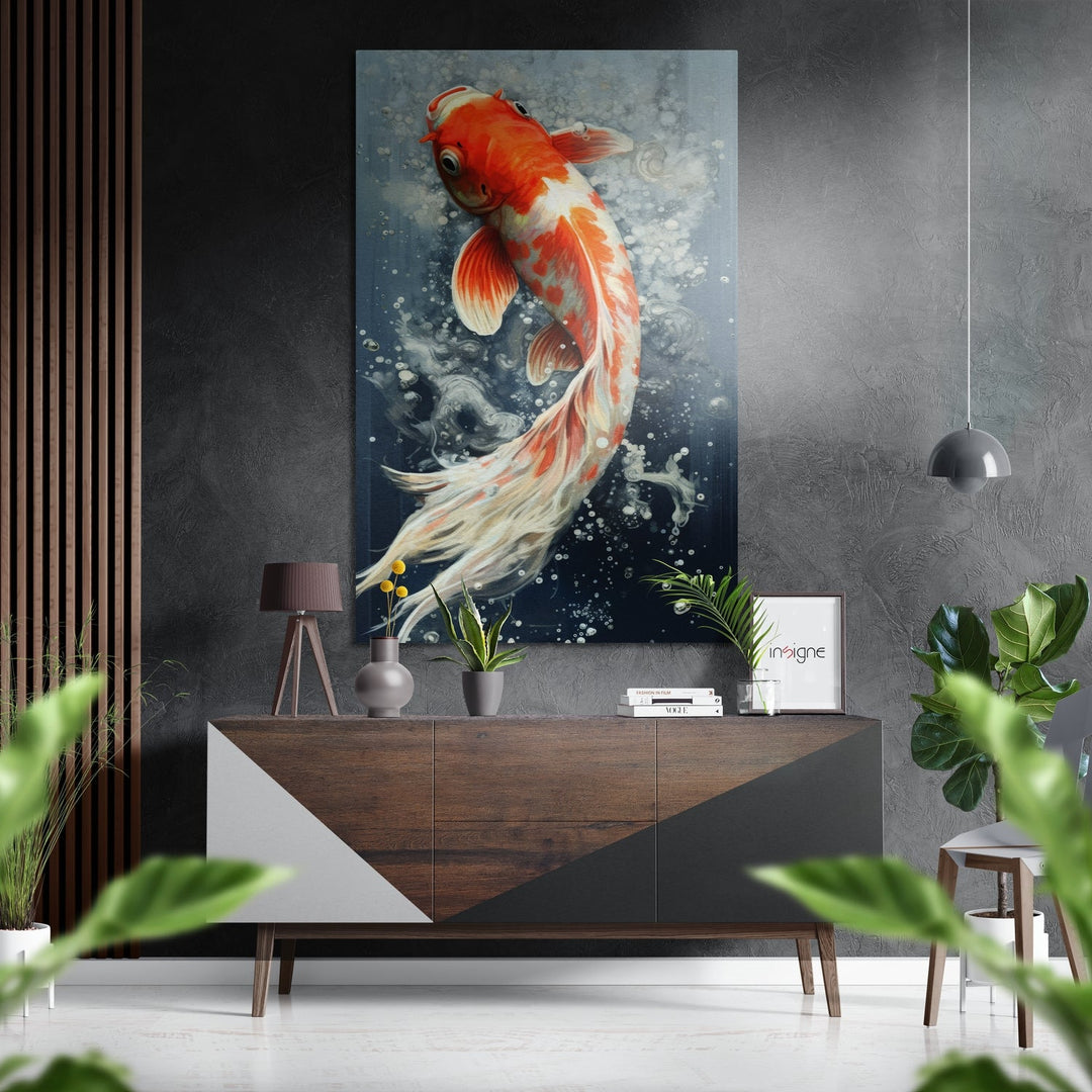 Fish Brushed Aluminum Dibond Wall Art.