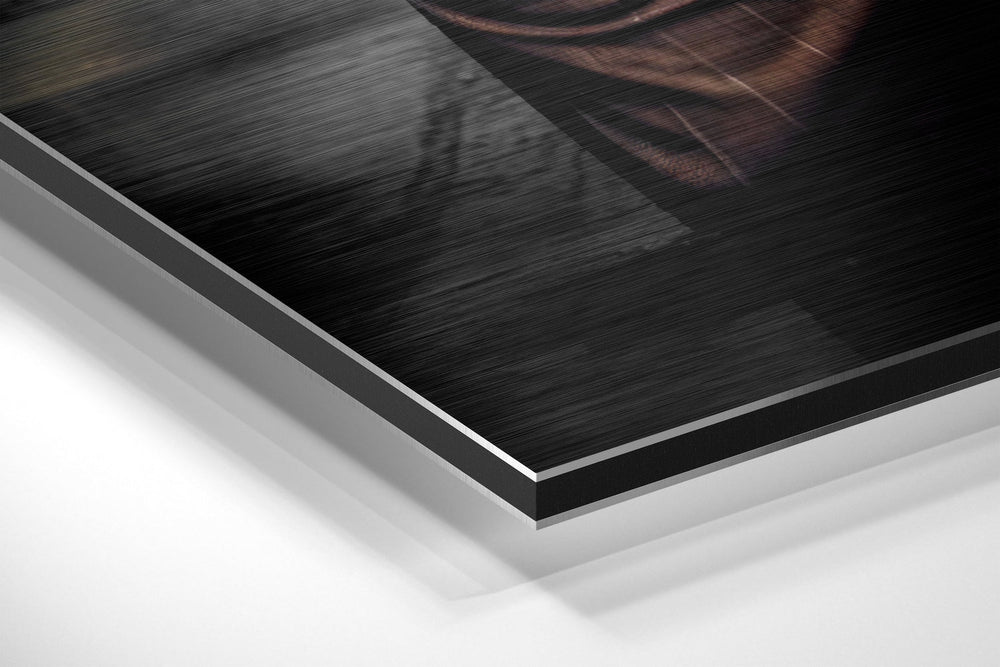 Inspector Dog Brushed Aluminum Dibond Wall Art.