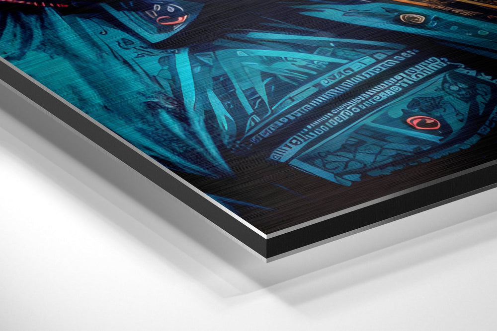 Lion Brushed Aluminum Dibond Wall Art.