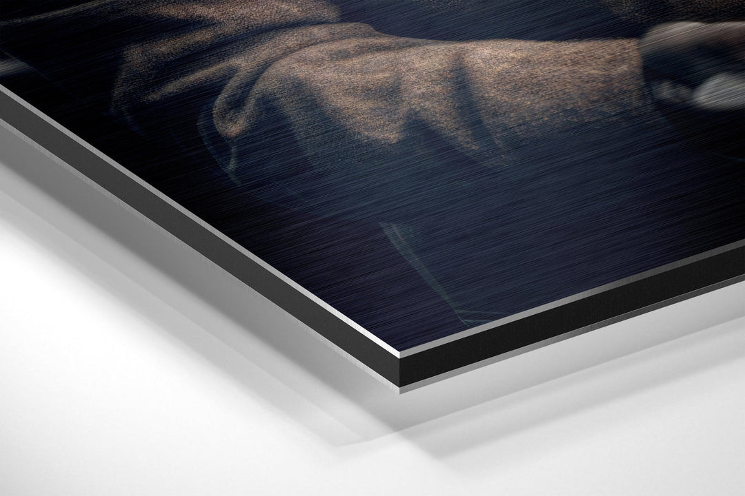Elephant the Gentleman Brushed Aluminum Dibond Wall Art.