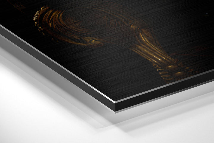 Mr. Tiger Brushed Aluminum Dibond Wall Art.
