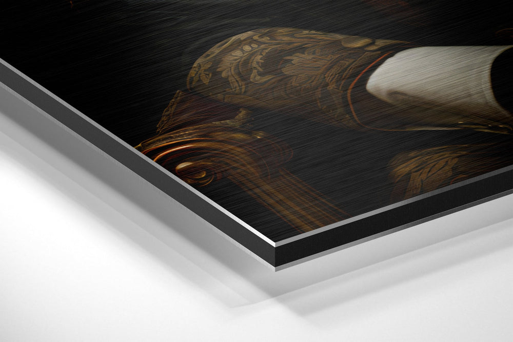 Mr. Tiger Brushed Aluminum Dibond Wall Art.