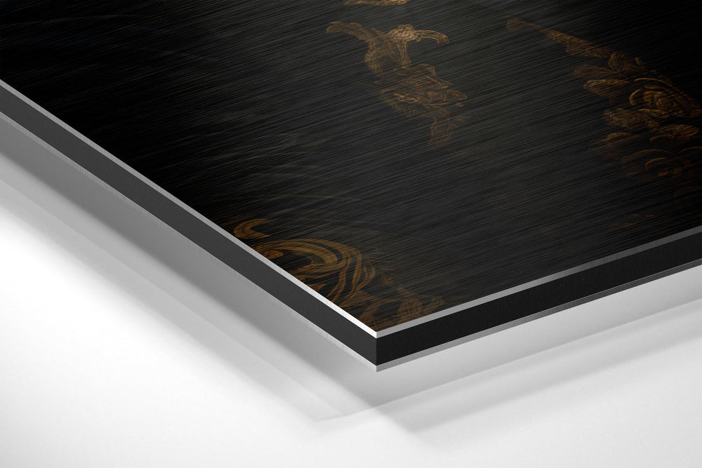 Mr. Tiger Brushed Aluminum Dibond Wall Art.