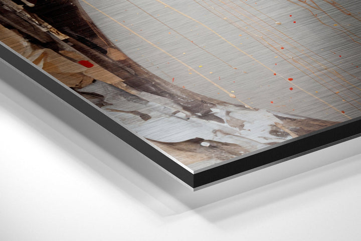 Facedown Brushed Aluminum Dibond Wall Art.