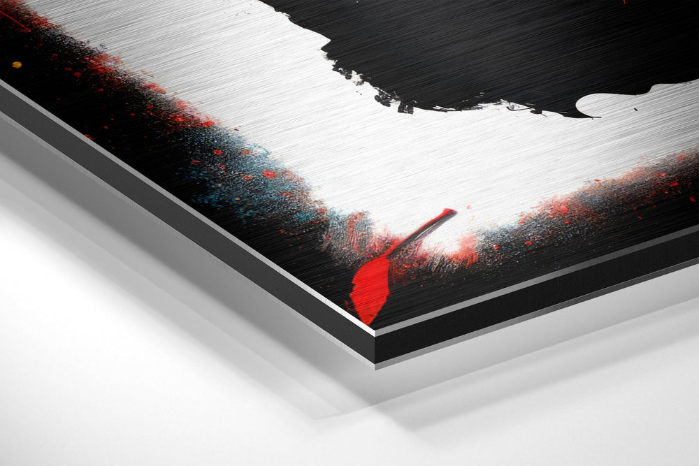 Bull Brushed Aluminum Dibond Wall Art.