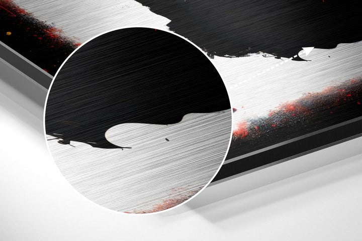 Bull Brushed Aluminum Dibond Wall Art.