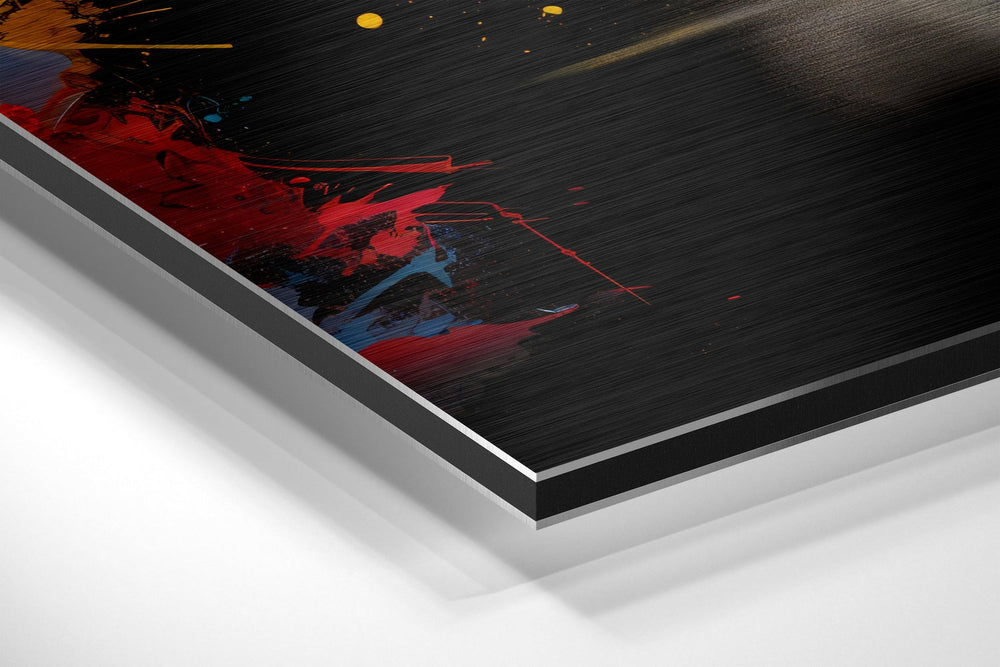 Bull Brushed Aluminum Dibond Wall Art.