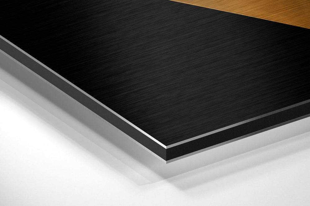 Pyramids Brushed Aluminum Dibond Wall Art.