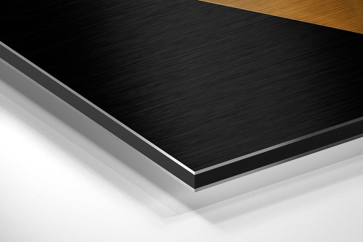Pyramids Brushed Aluminum Dibond Wall Art.