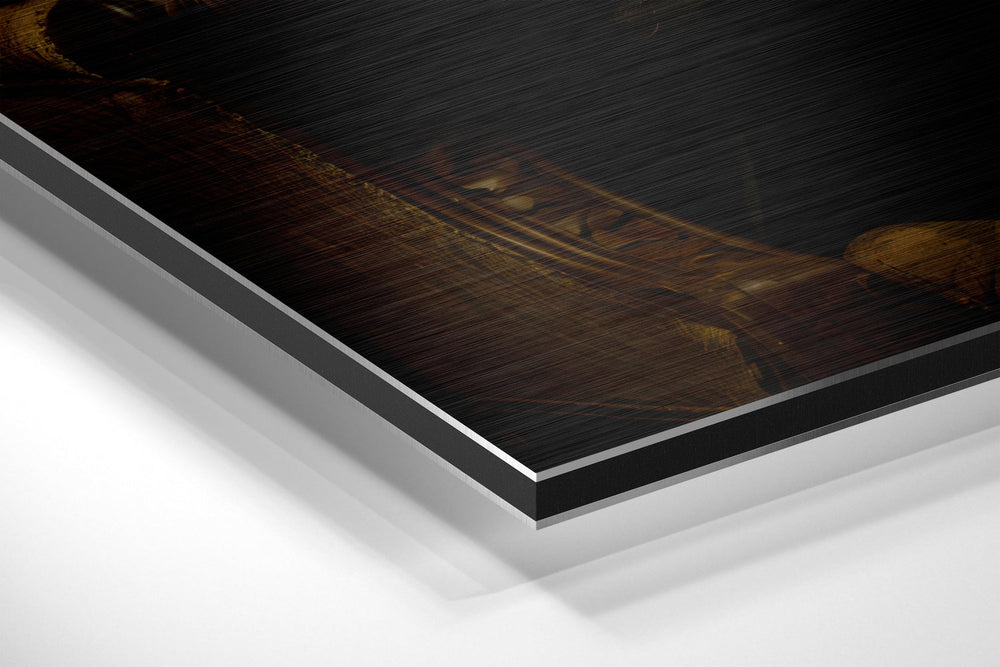 Bear as a Gentleman Brushed Aluminum Dibond Wall Art.