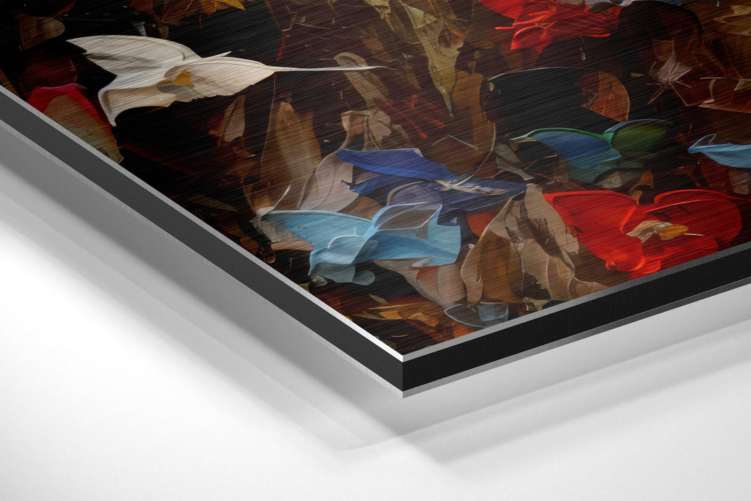 Woman Brushed Aluminum Dibond Wall Art.