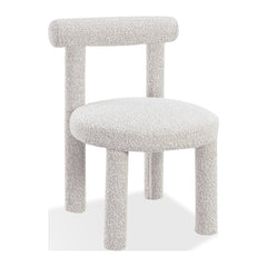 Addison Modern Dining Chair by Modus in Cotton Ball Boucle — product view on a white background