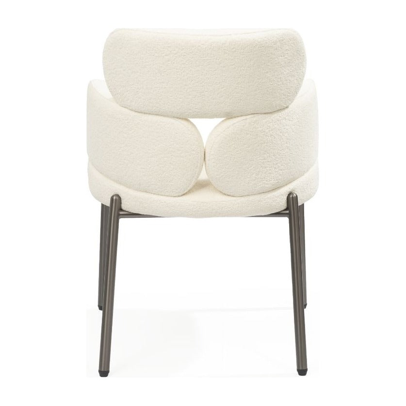 Adele Dining Armchair White – back