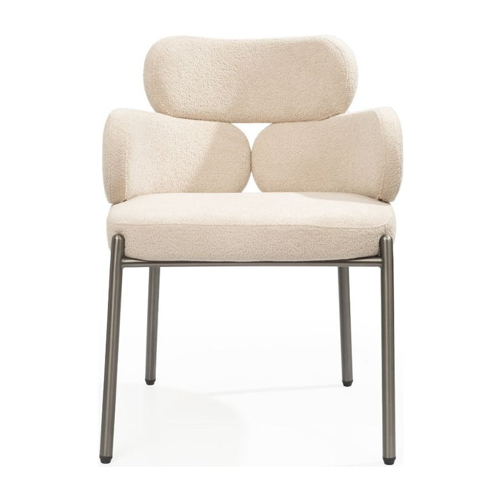 Adele Dining Armchair Taupe – front