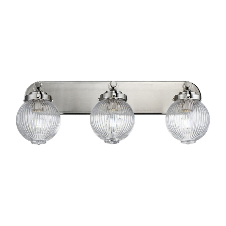Kasbah 3-Light Bath Vanity by Studio M Lighting in Satin Nickel