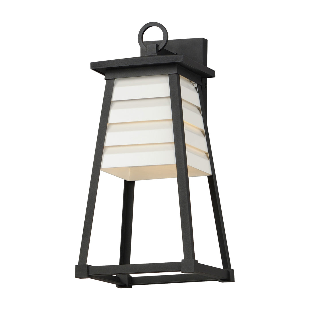 Shutters 1-Light Medium Outdoor Wall Sconce by Studio M Lighting in White / Black