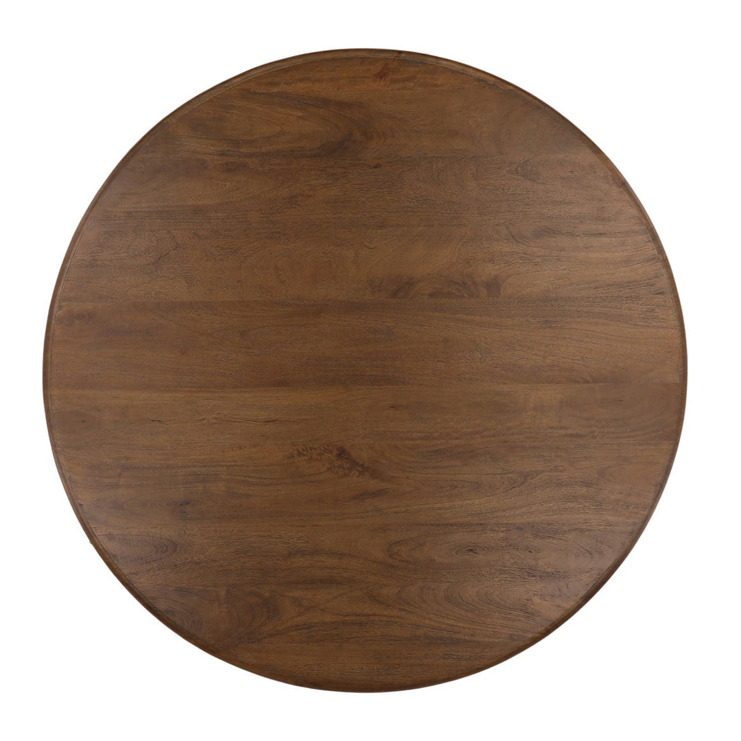 Artis Brown Mango Wood Dining Table, 47-inch, overhead view