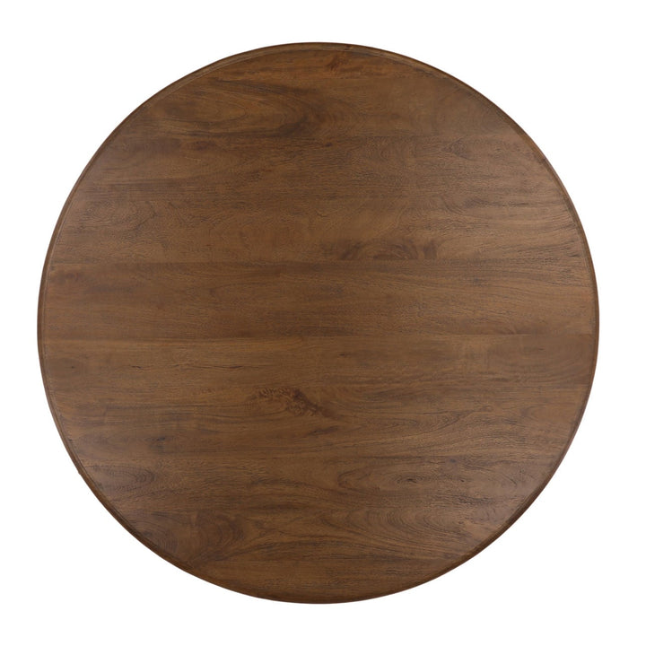 Artis Brown Mango Wood Dining Table, 47-inch, overhead view