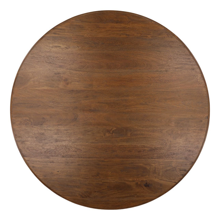 Artis Brown Mango Wood Dining Table, 60-inch, overhead view