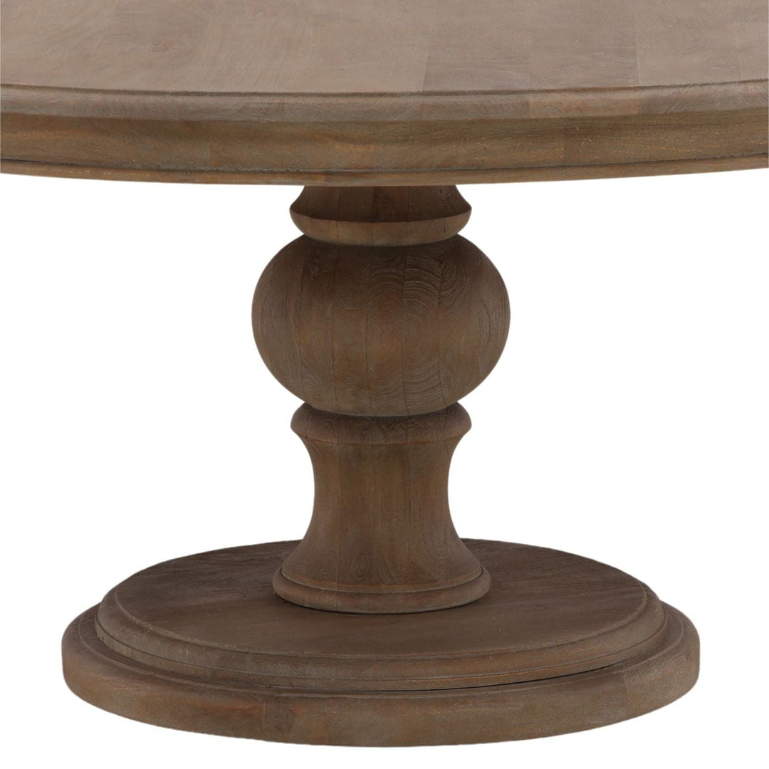 Artis Warm Wash Mango Wood Dining Table, 60-inch, detail 1 view