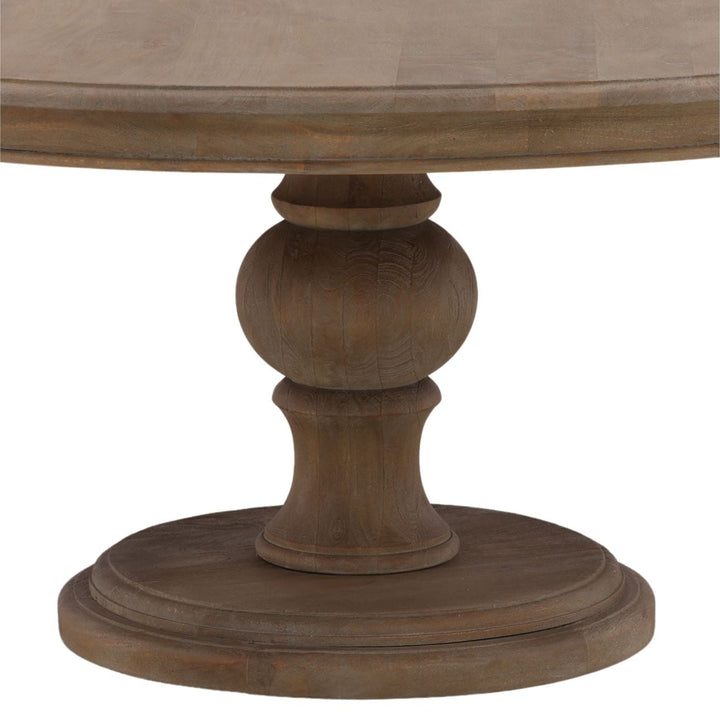 Artis Warm Wash Mango Wood Dining Table, 60-inch, detail 1 view
