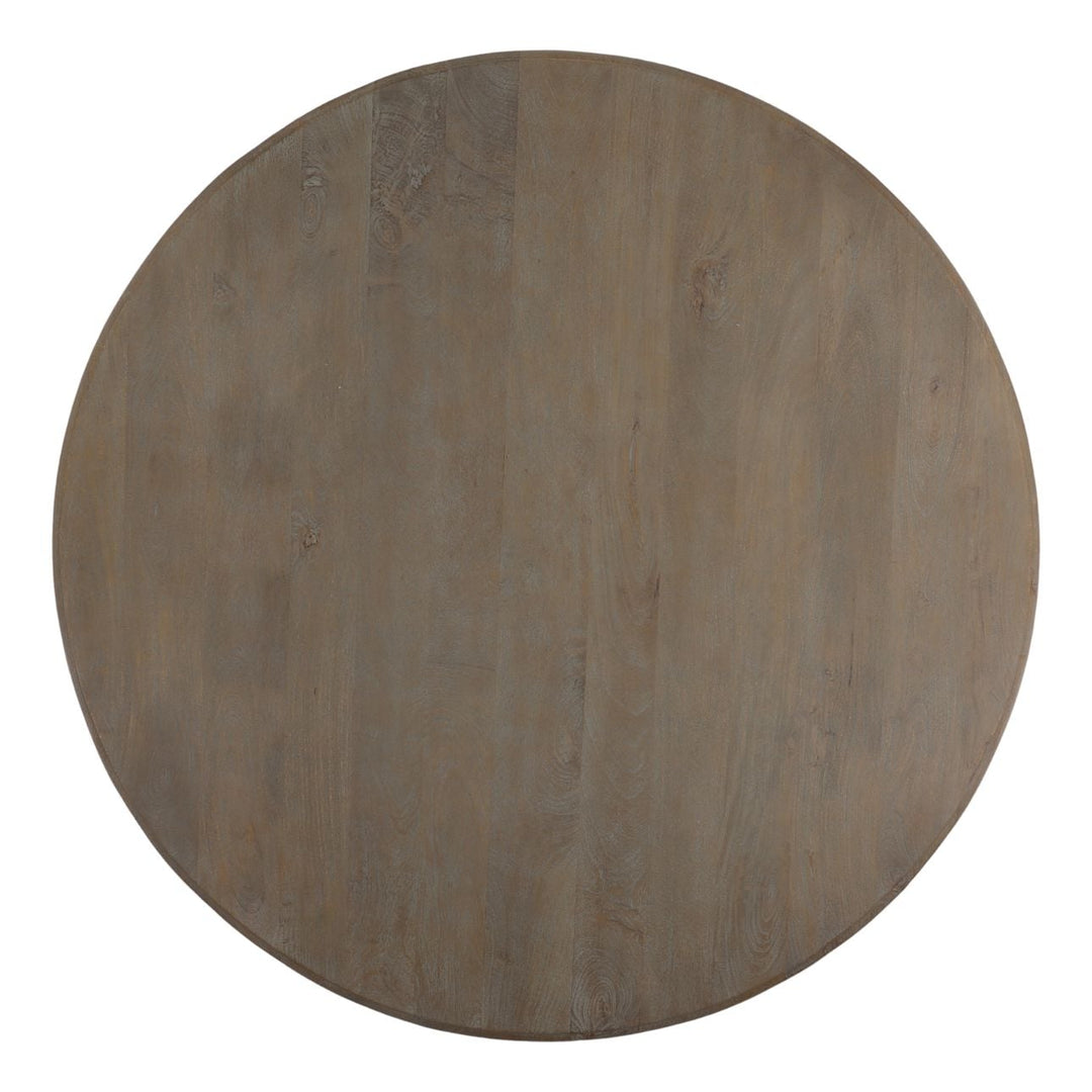 Artis Warm Wash Mango Wood Dining Table, 60-inch, overhead view