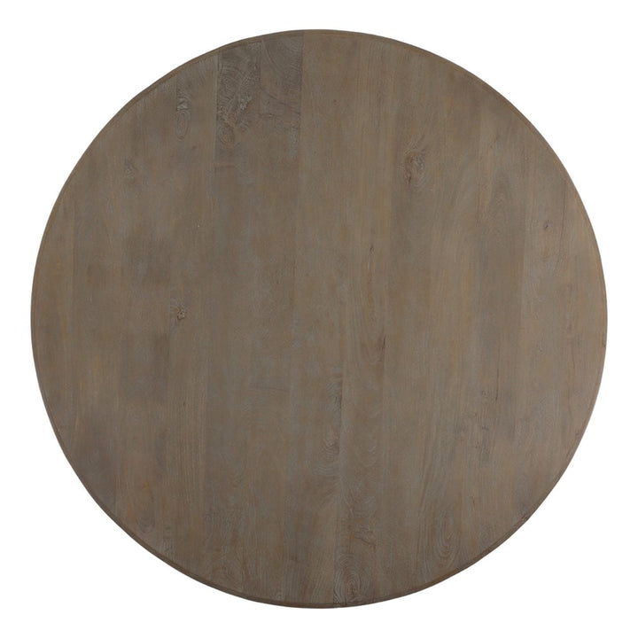 Artis Warm Wash Mango Wood Dining Table, 60-inch, overhead view