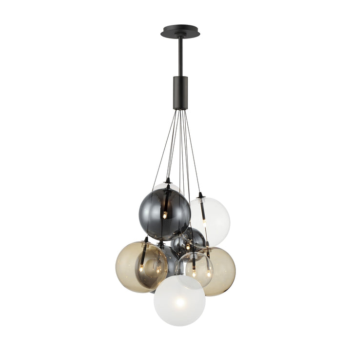 Burst 9-Light LED Pendant by Studio M Lighting in Black