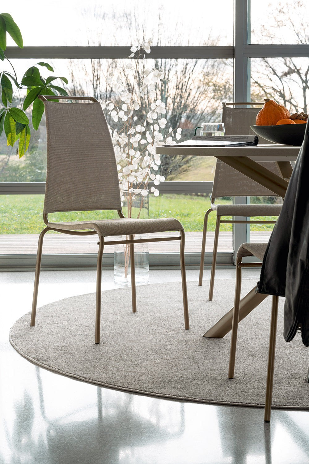 Air High Dining Chair by Connubia in a styled interior