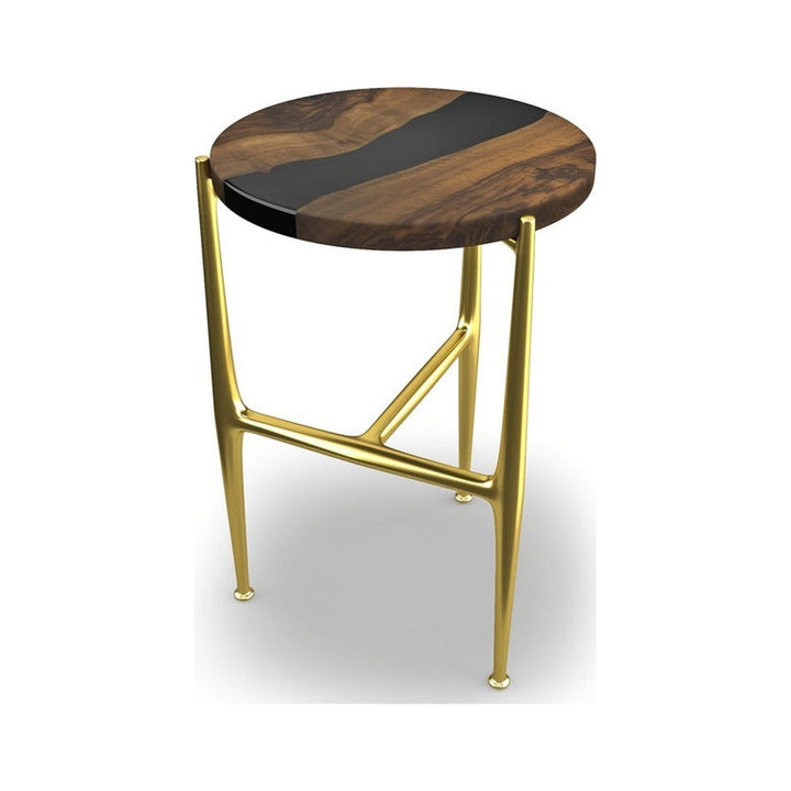 Akhiroe Walnut Wood End Table Arditi Collection