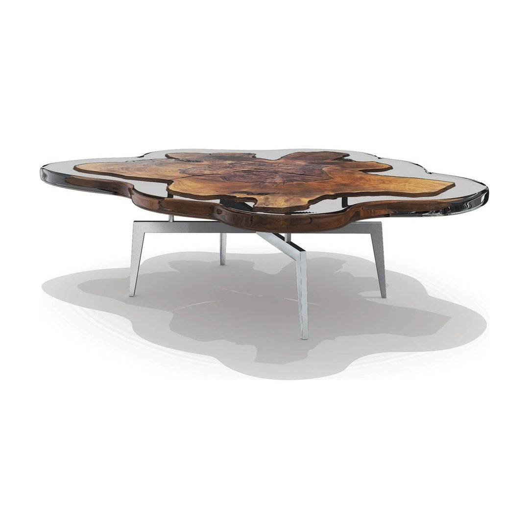 Akragos Walnut Wood Coffee Table Arditi Collection