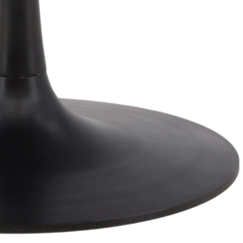 Bower Antique Black Iron Round Dining Table, detail 1 view