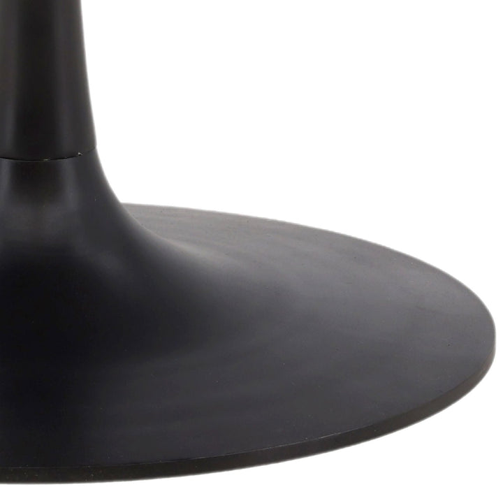 Bower Antique Black Iron Round Dining Table, detail 1 view