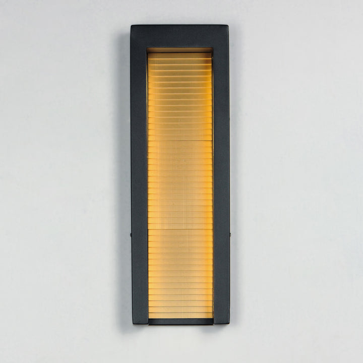 Alcove Large LED Outdoor Wall Sconce by ET2 Lighting, styled view 2