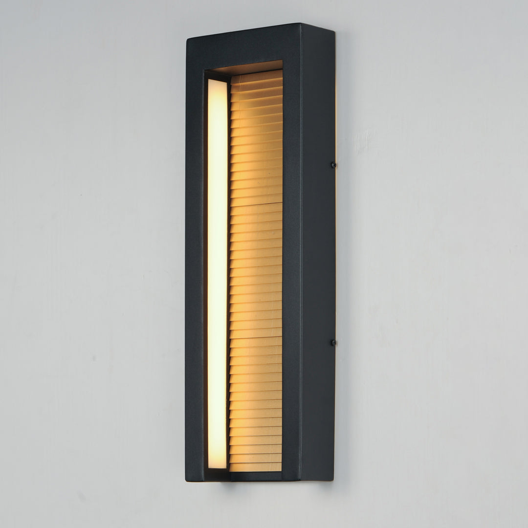 Alcove Large LED Outdoor Wall Sconce by ET2 Lighting, styled view 3