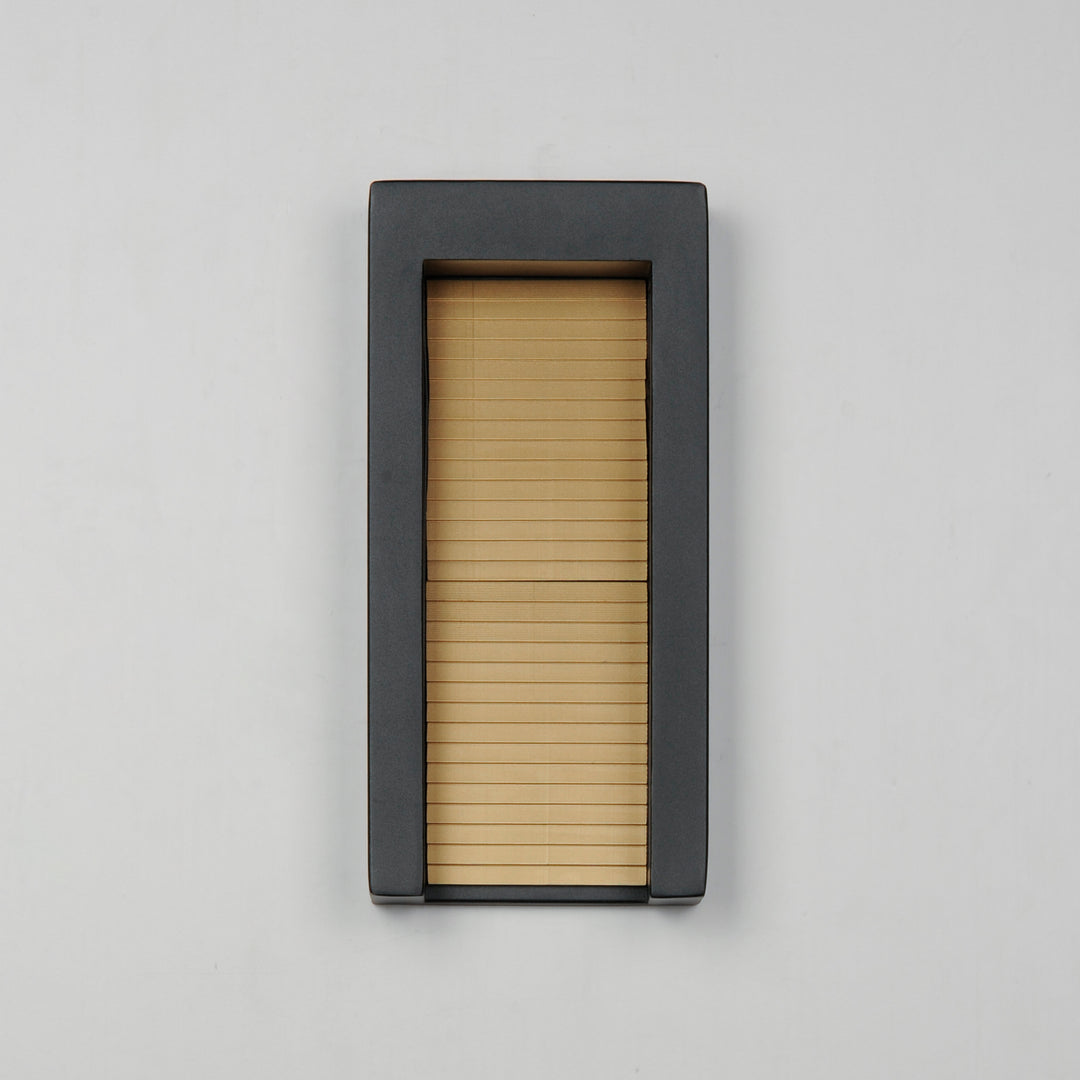 Alcove Medium LED Outdoor Wall Sconce by ET2 Lighting, styled view 2