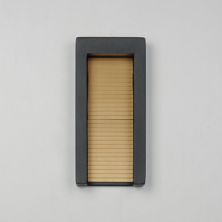 Alcove Medium LED Outdoor Wall Sconce by ET2 Lighting, styled view 2