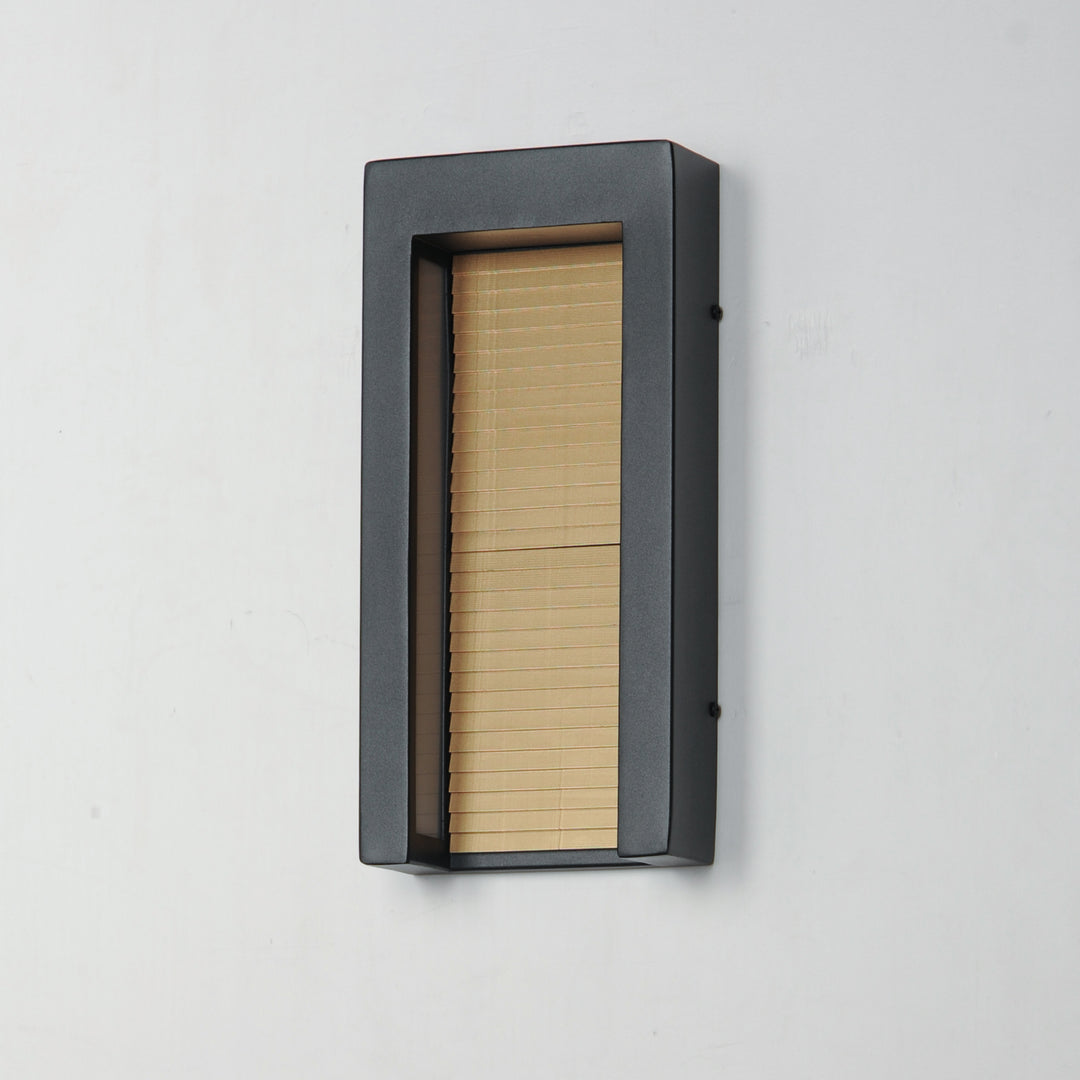 Alcove Medium LED Outdoor Wall Sconce by ET2 Lighting, styled view 3