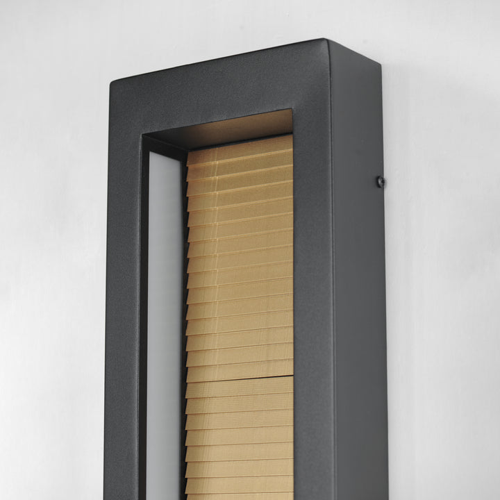 Alcove Medium LED Outdoor Wall Sconce by ET2 Lighting, styled view 5